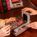 RoboTime 3D skládačka Zarážka na knihy Historický parní vlak