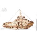 Ugears 3D dřevěné mechanické puzzle Remorkér