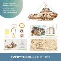 Ugears 3D dřevěné mechanické puzzle Remorkér
