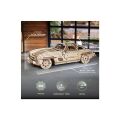 Ugears 3D dřevěné mechanické puzzle Auto Winged Sports Coupe