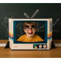 Vilac Dřevěné divadlo Retro televize