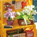 RoboTime 3D dřevěná skládačka Miniatura domečku Rozkvetlé jaro
