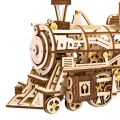 RoboTime 3D dřevěná mechanická skládačka Parní lokomotiva