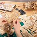 RoboTime 3D dřevěná skládačka Vojenský džíp