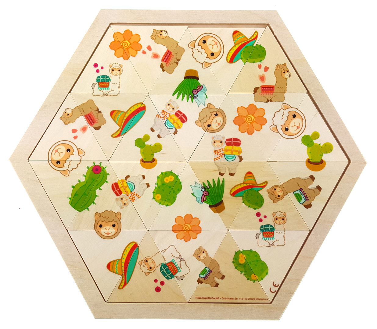 Levně Hess Puzzle mozaika Lama 24 dílků