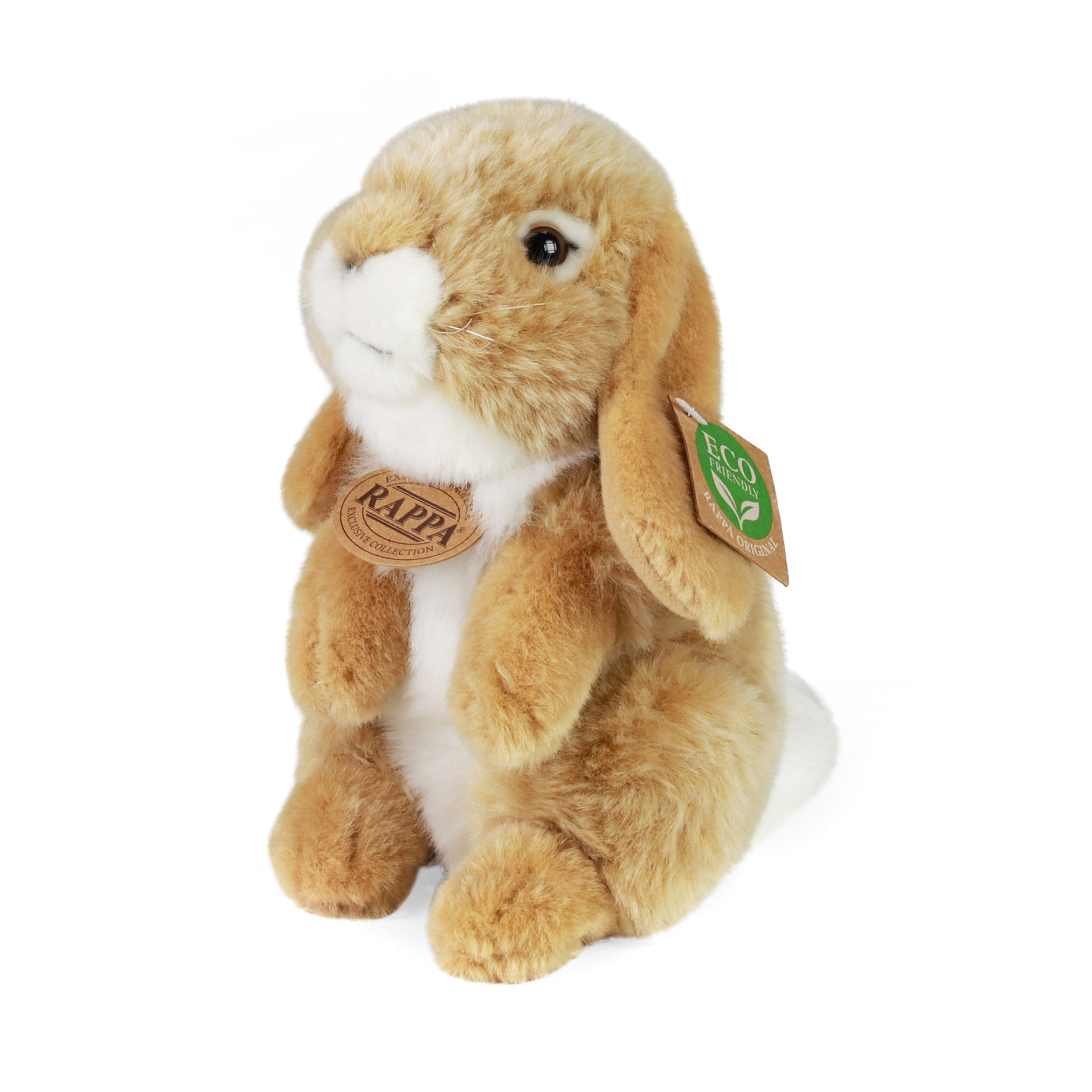 Levně Rappa Plyšový králík béžový stojící 18 cm ECO-FRIENDLY