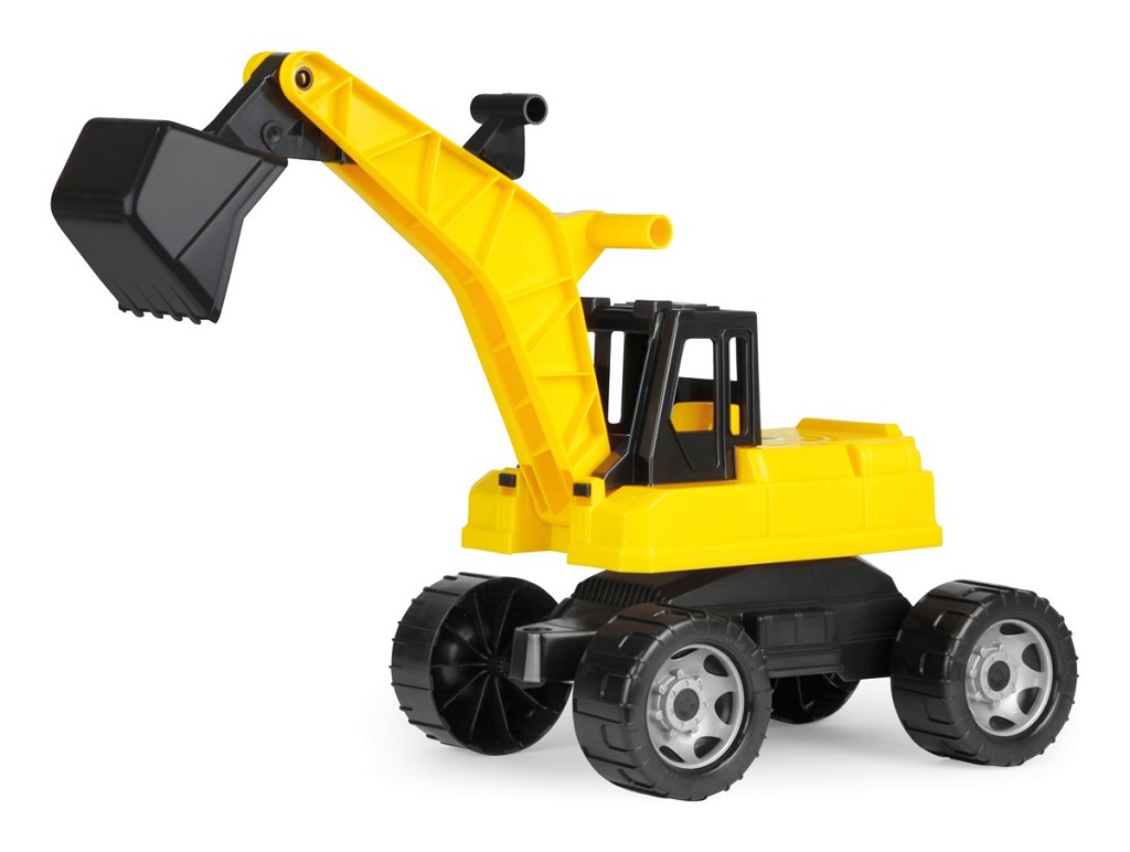 Lena Bagr žlutočerný Giga Trucks plast 70 cm