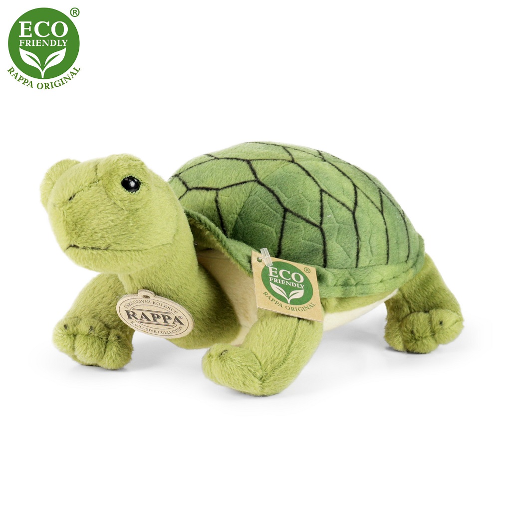 Levně Rappa Plyšová želva Agáta zelená 25 cm ECO-FRIENDLY
