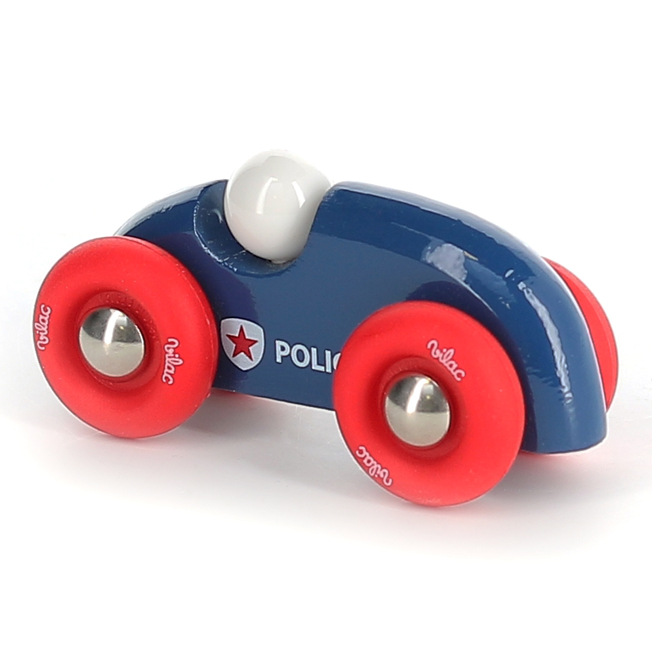 Levně Vilac Dřevěné auto mini rallye policejní