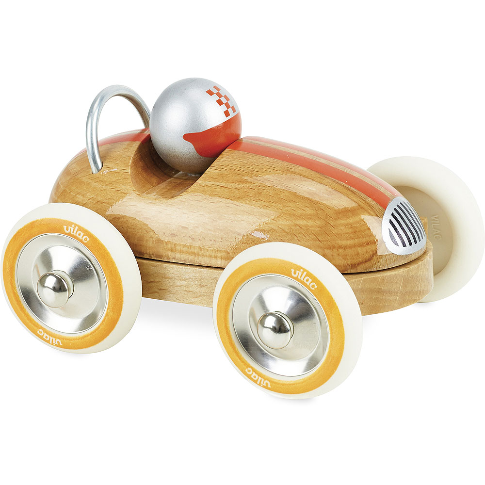 Levně Vilac Dřevěné auto Roadster vintage přírodní
