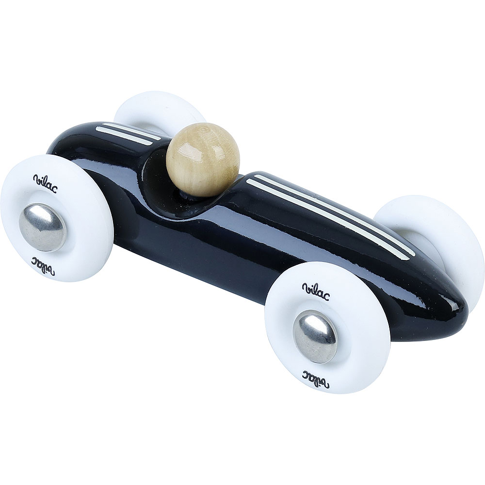Levně Vilac Dřevěné auto mini Grand prix vintage černé