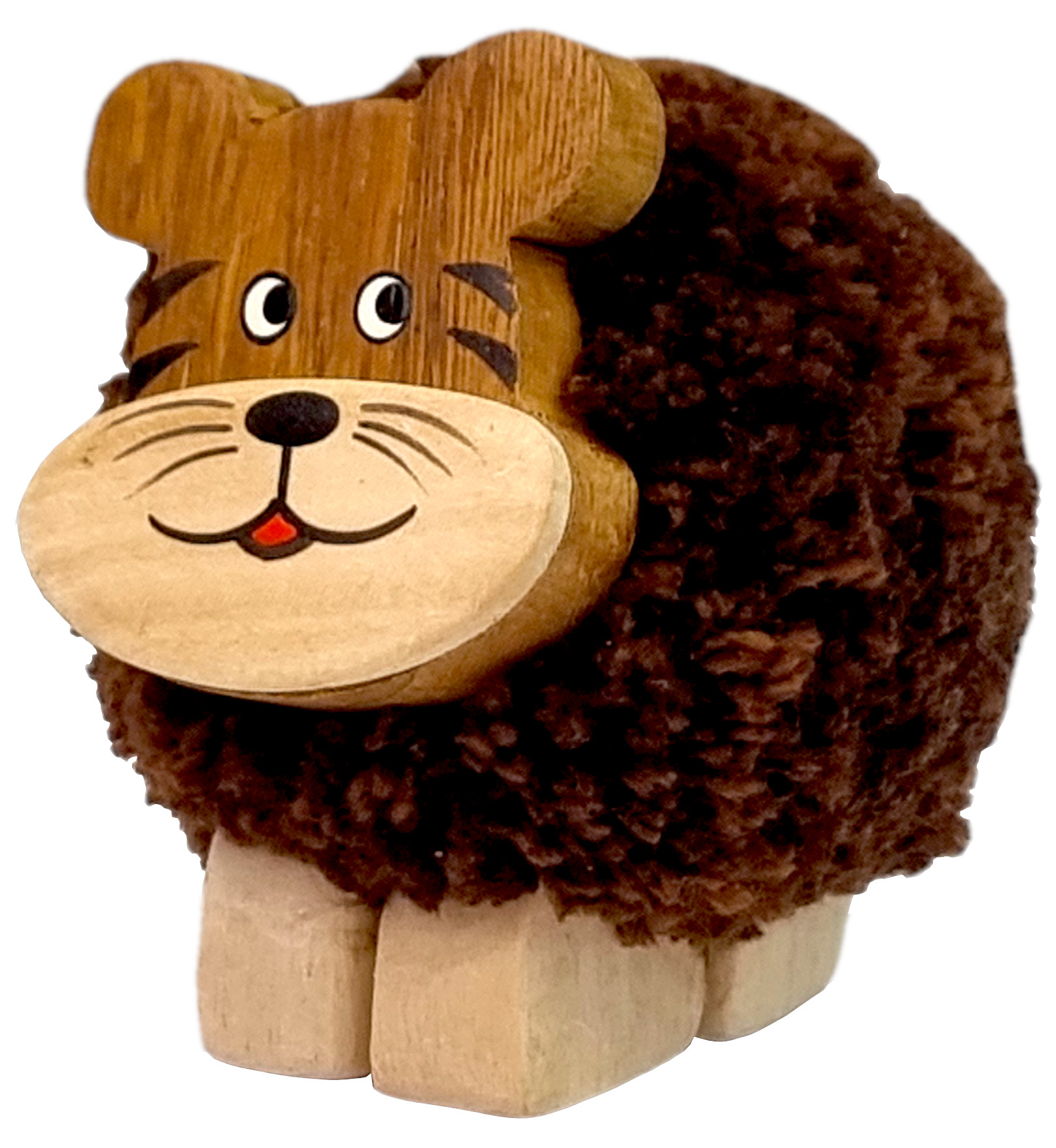 Levně 2Kids Toys Dřevěná figurka XL pompon Tygr