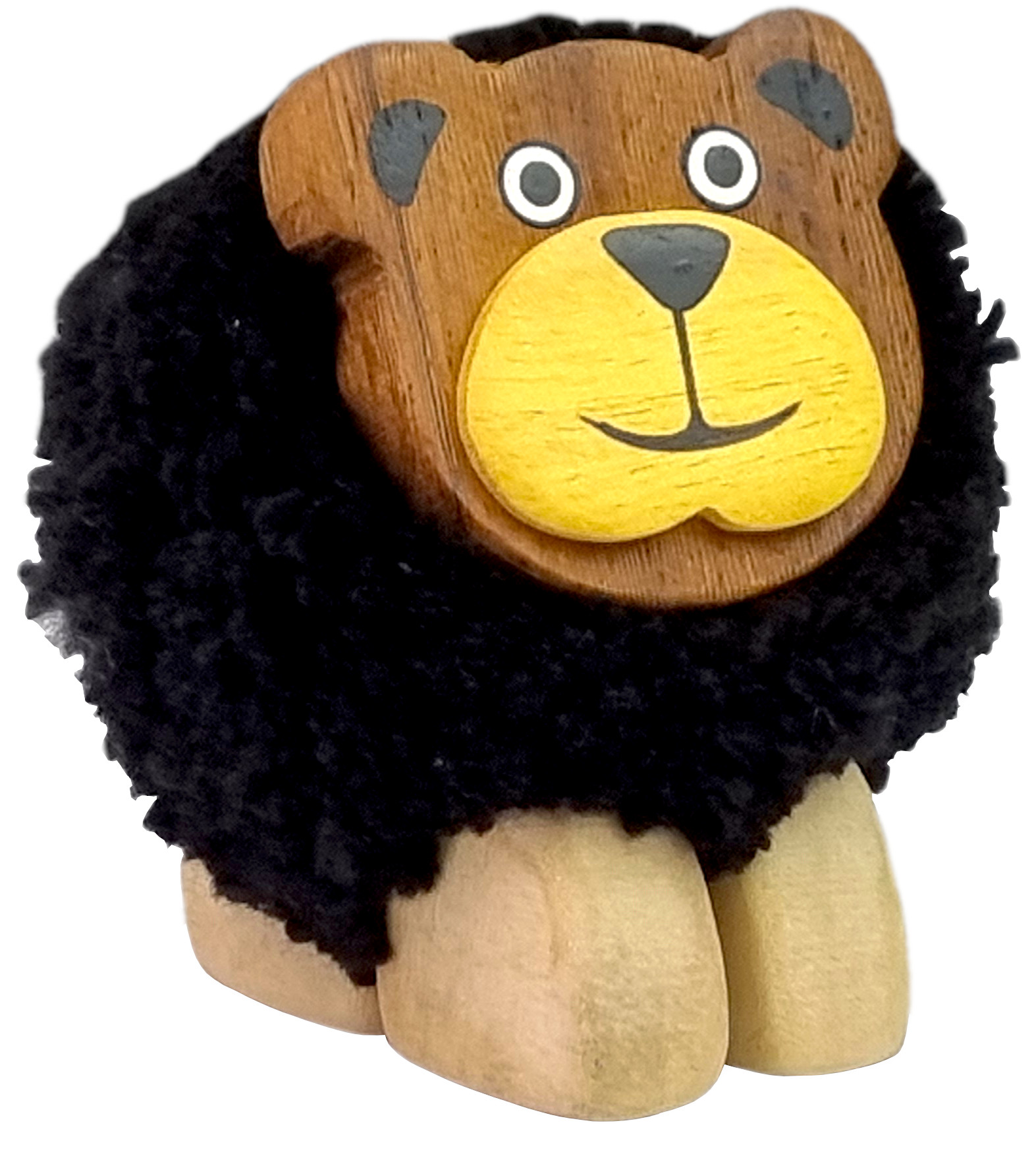 Levně 2Kids Toys Dřevěná figurka XL pompon Medvěd