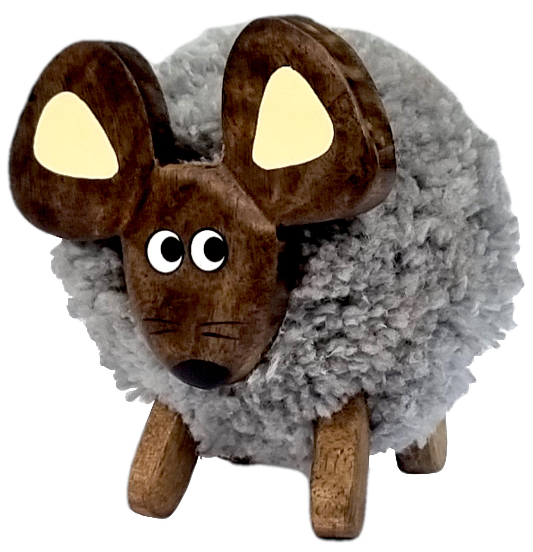 Levně 2Kids Toys Dřevěná figurka XL pompon Myš