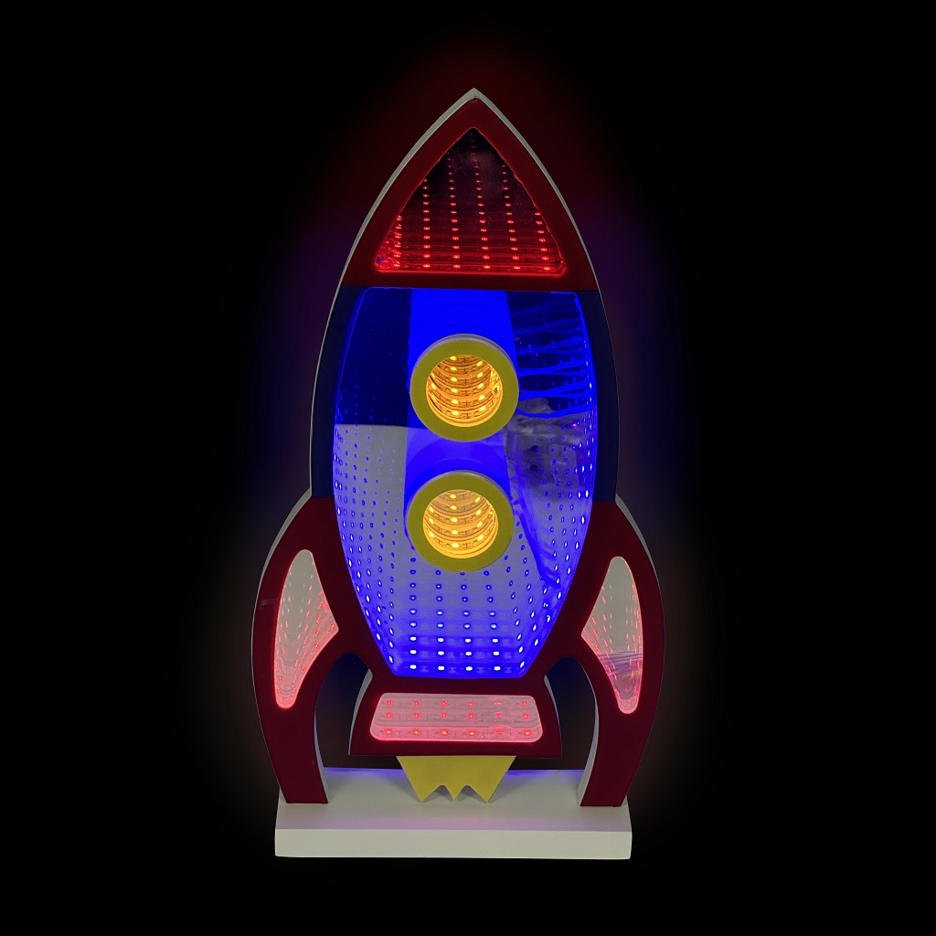 Levně 2Kids Toys LED NEON LIGHT lampička Raketa