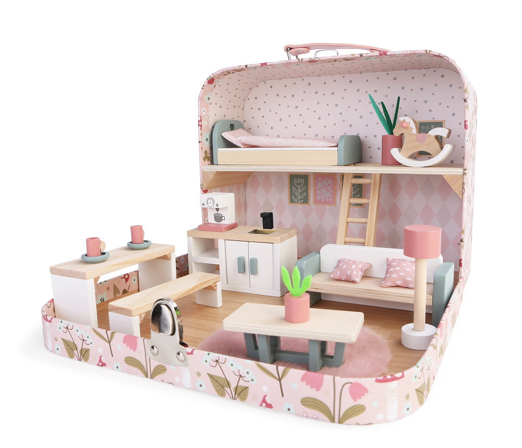 Levně 2Kids Toys Domeček pro panenky v kufříku Kuchyně