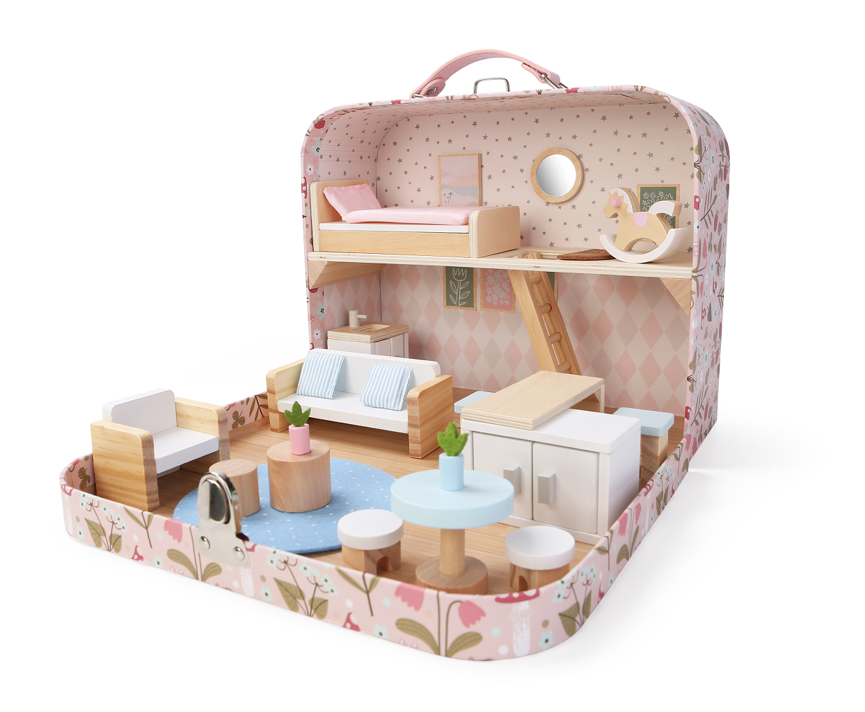 Levně 2Kids Toys Domeček pro panenky v kufříku Obývací pokoj
