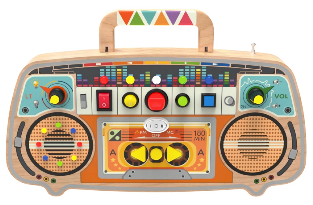 Levně 2Kids Toys Activity board Dřevěné FM rádio