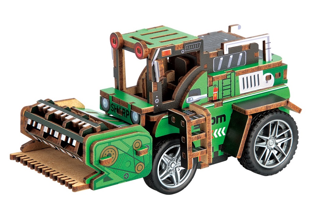 2Kids Toys 3D dřevěná skládačka Kombajn