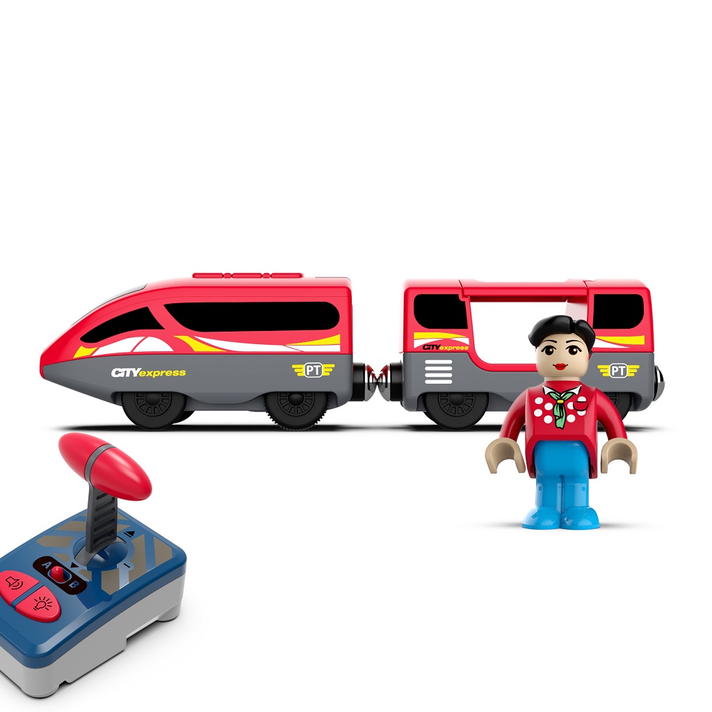 2Kids Toys Elektrická vlaková souprava s ovladačem a figurkou