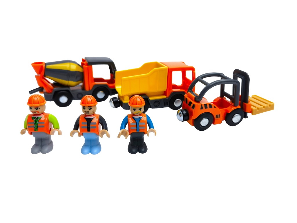 2Kids Toys Sada stavebních vozidel s figurkami