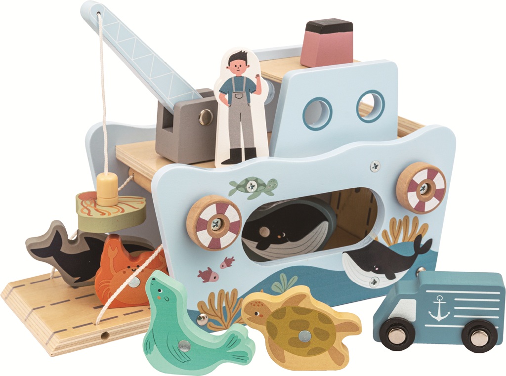2Kids Toys Magnetická hračka Rybářská loď