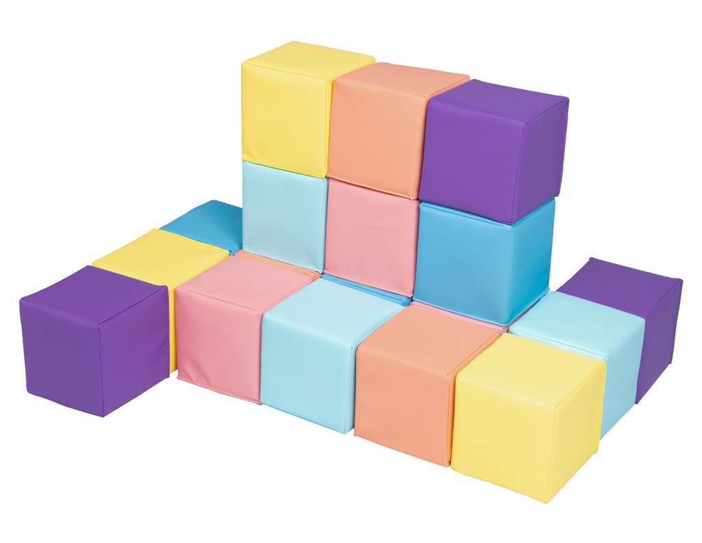 2Kids Toys Pěnové kostky pastelové