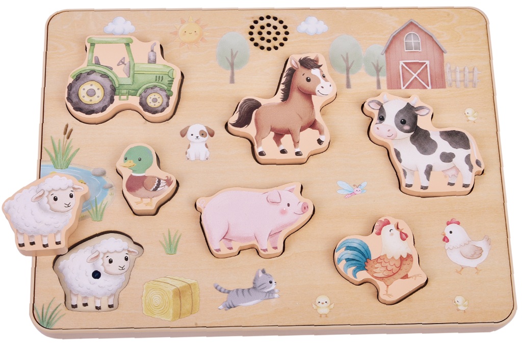 2Kids Toys Vkládací puzzle Zvuky na farmě