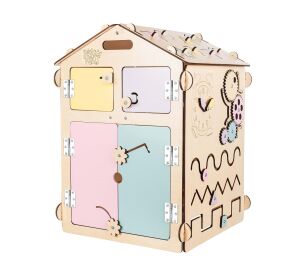 BusyKids Activity board Domeček pastelový