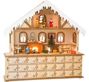 small foot Dřevěný adventní kalendář kouzelný vánoční dům