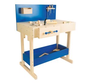 small foot Dětský ponk modrý s příslušenstvím