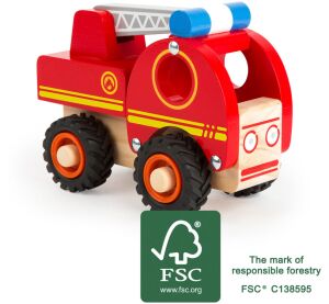 small foot Dřevěné hasičské auto s žebříkem