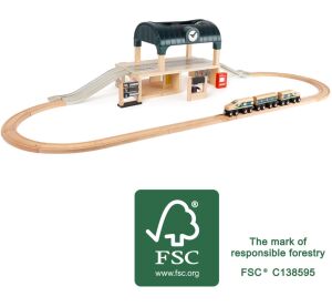 small foot Vláčkodráha s nádražím