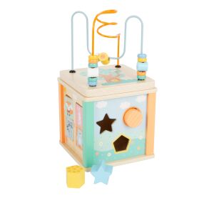 small foot Motorická kostka v pastelových barvách