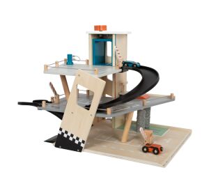 small foot Dřevěné závodní parkoviště