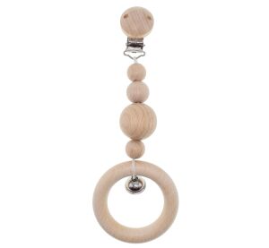 Hess Řetízek na kočárek s rolničkou přírodní krátký