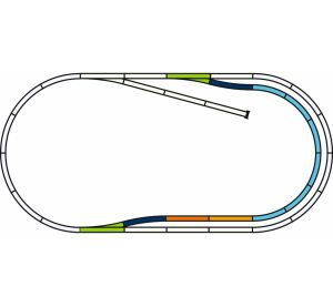Piko Sada kolejí C (paralelní trať) s podložím - 55321