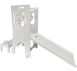 2Kids Toys Rostoucí učící věž Kočka se skluzavkou a tabulí