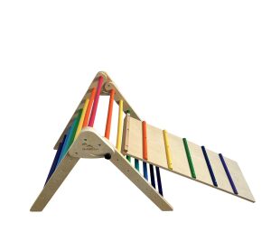 2Kids Toys Piklerové trojúhelník s deskou duhový