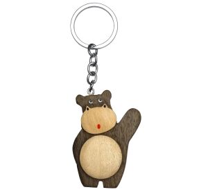 2Kids Toys Dřevěná klíčenka velká Hroch stojící