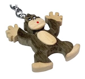 2Kids Toys Dřevěná klíčenka velká Opice stojící