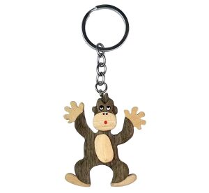2Kids Toys Dřevěná klíčenka velká Opice stojící