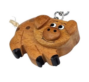 2Kids Toys Dřevěná klíčenka velká Prase