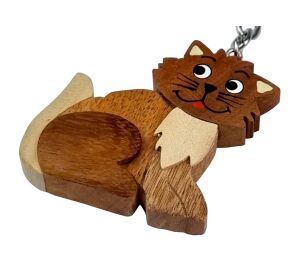2Kids Toys Dřevěná klíčenka velká Kočka