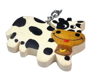 2Kids Toys Dřevěná klíčenka velká Kráva