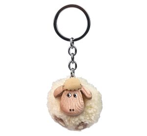 2Kids Toys Dřevěná klíčenka pompon Ovce