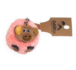 2Kids Toys Dřevěná klíčenka pompon Prase