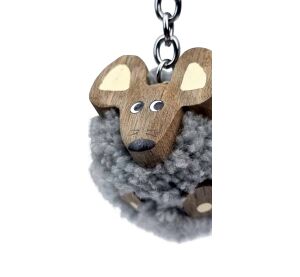 2Kids Toys Dřevěná klíčenka pompon Myš