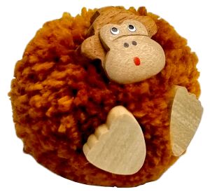 2Kids Toys Dřevěná magnetka velká pompon Opice
