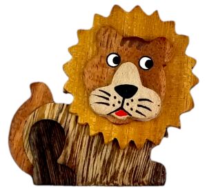 2Kids Toys Dřevěná magnetka velká Lev
